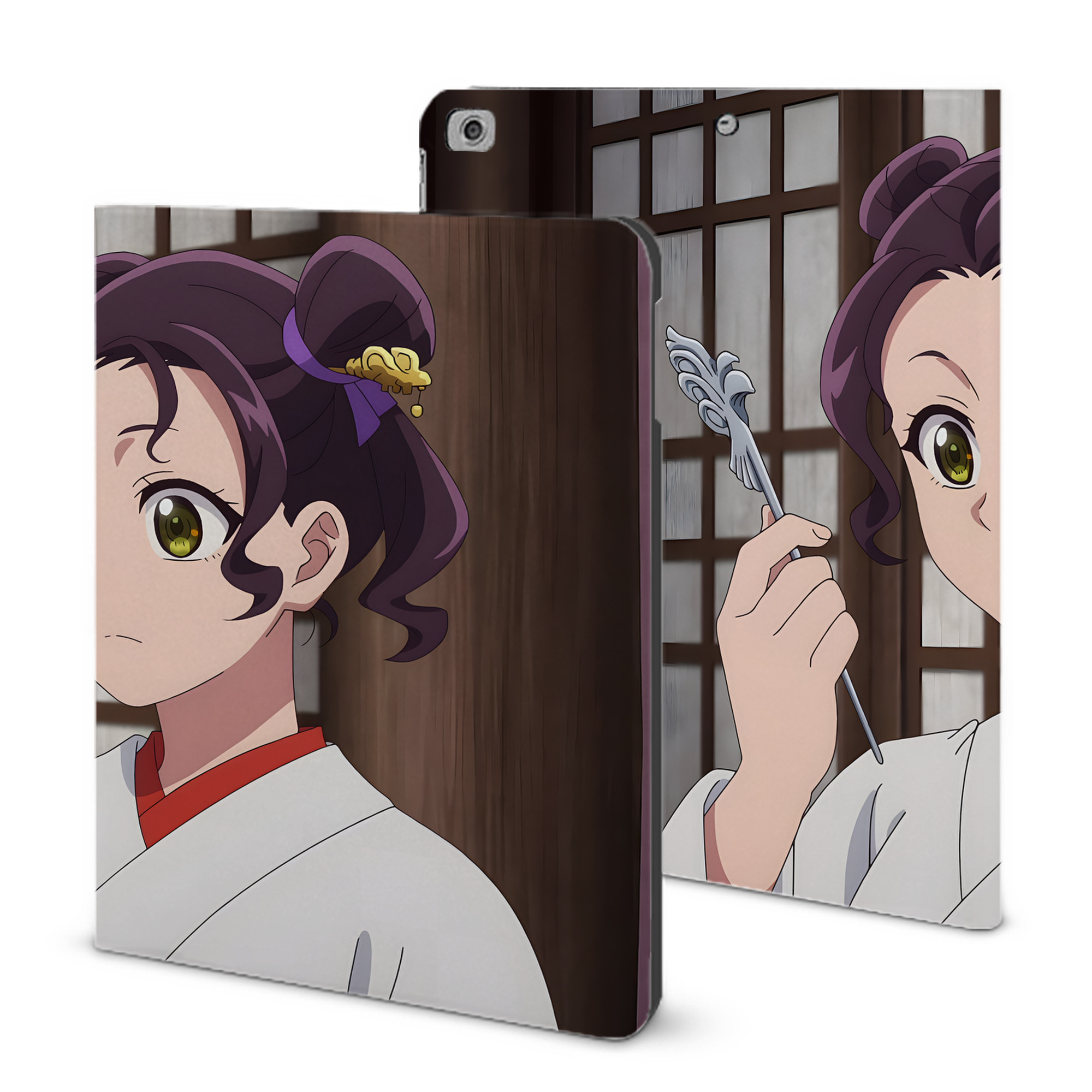 （画像用） 薬屋のひとりごと The Apothecary Diaries IPad ケース ブック型 PUレザー TPU 耐衝撃 軽量 薄型 ペン収納なし 全面保護 IPad 各モデル対応